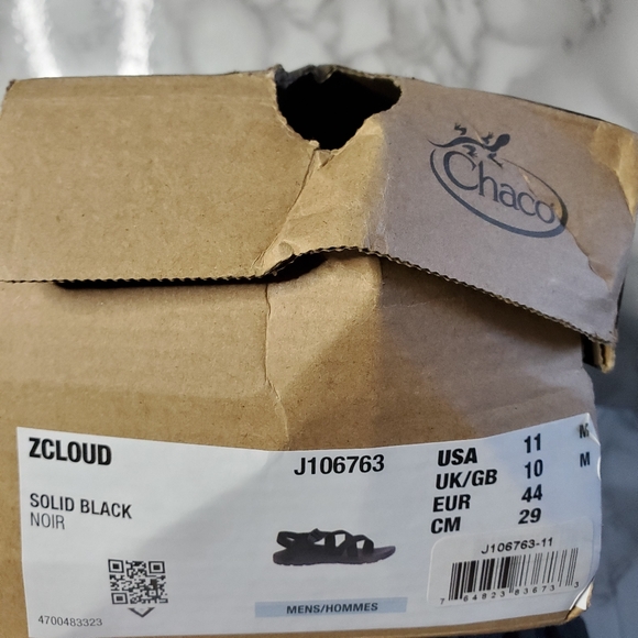 Chaco Black Men\'s Sandals Zcloud 11 main image 4